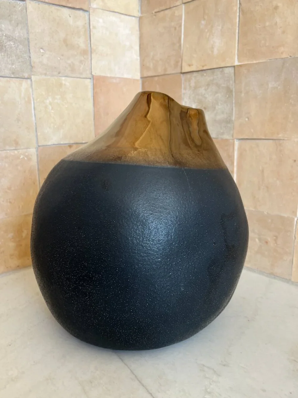 Metallic glaze Waci Sabi Vase